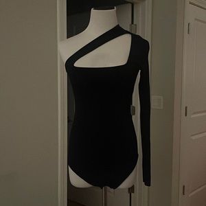 Zara asymmetrical one armed body suit